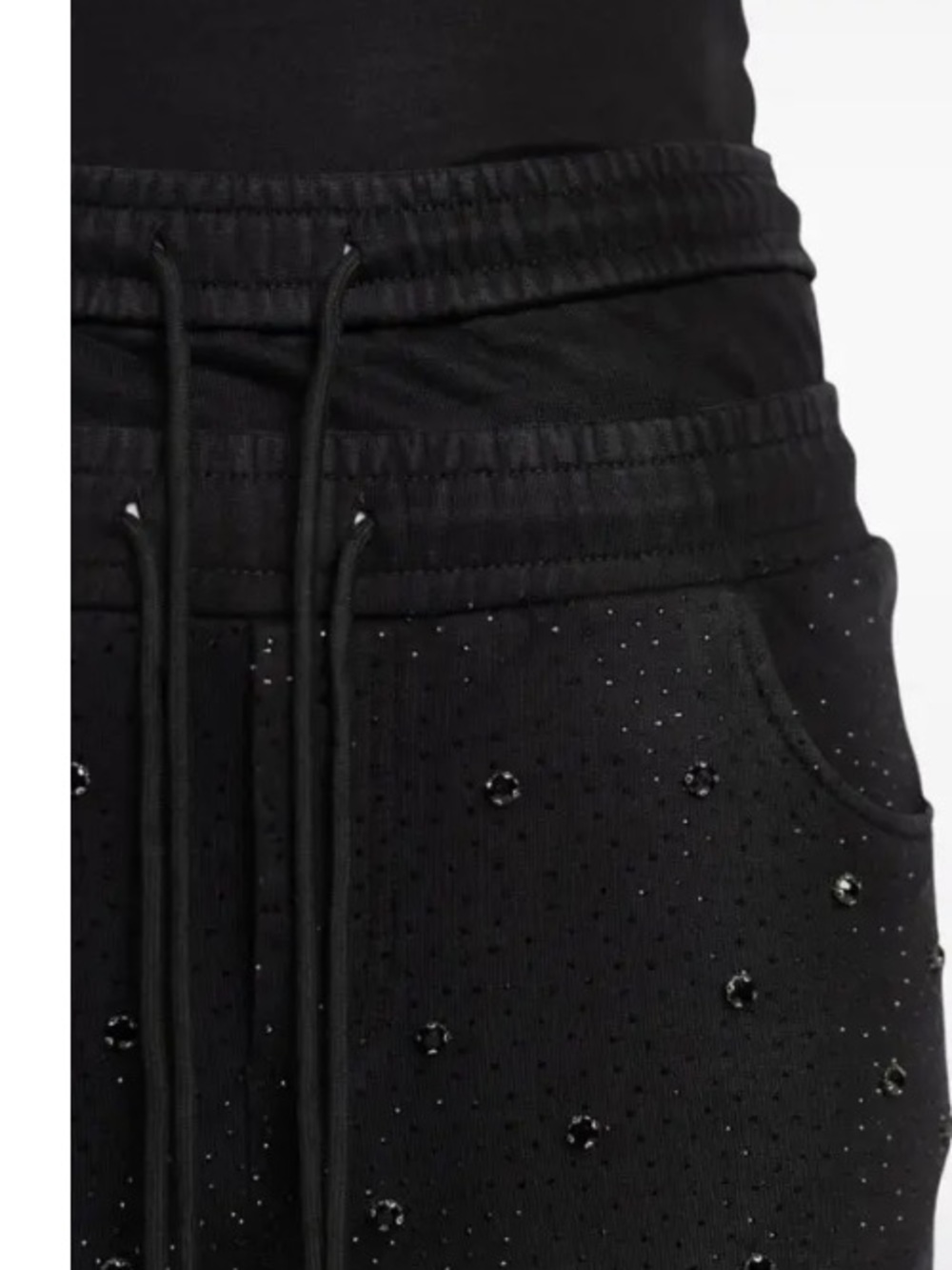 New GUAPI Black Rhinestone-Embellished Jeans - Picture 5 of 9